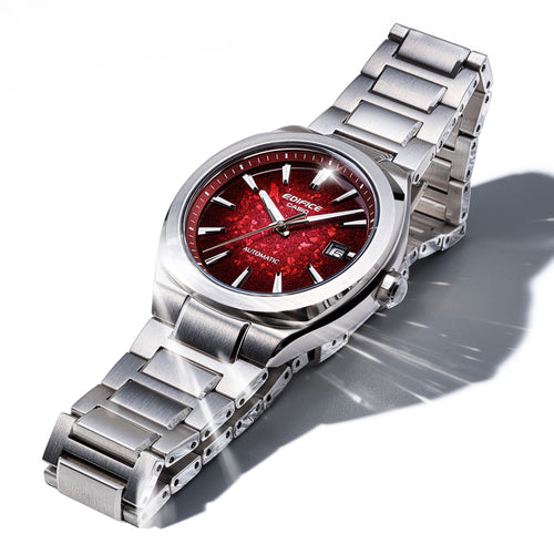 Casio Edifice Automatic - Electroformed Texture Red Dial