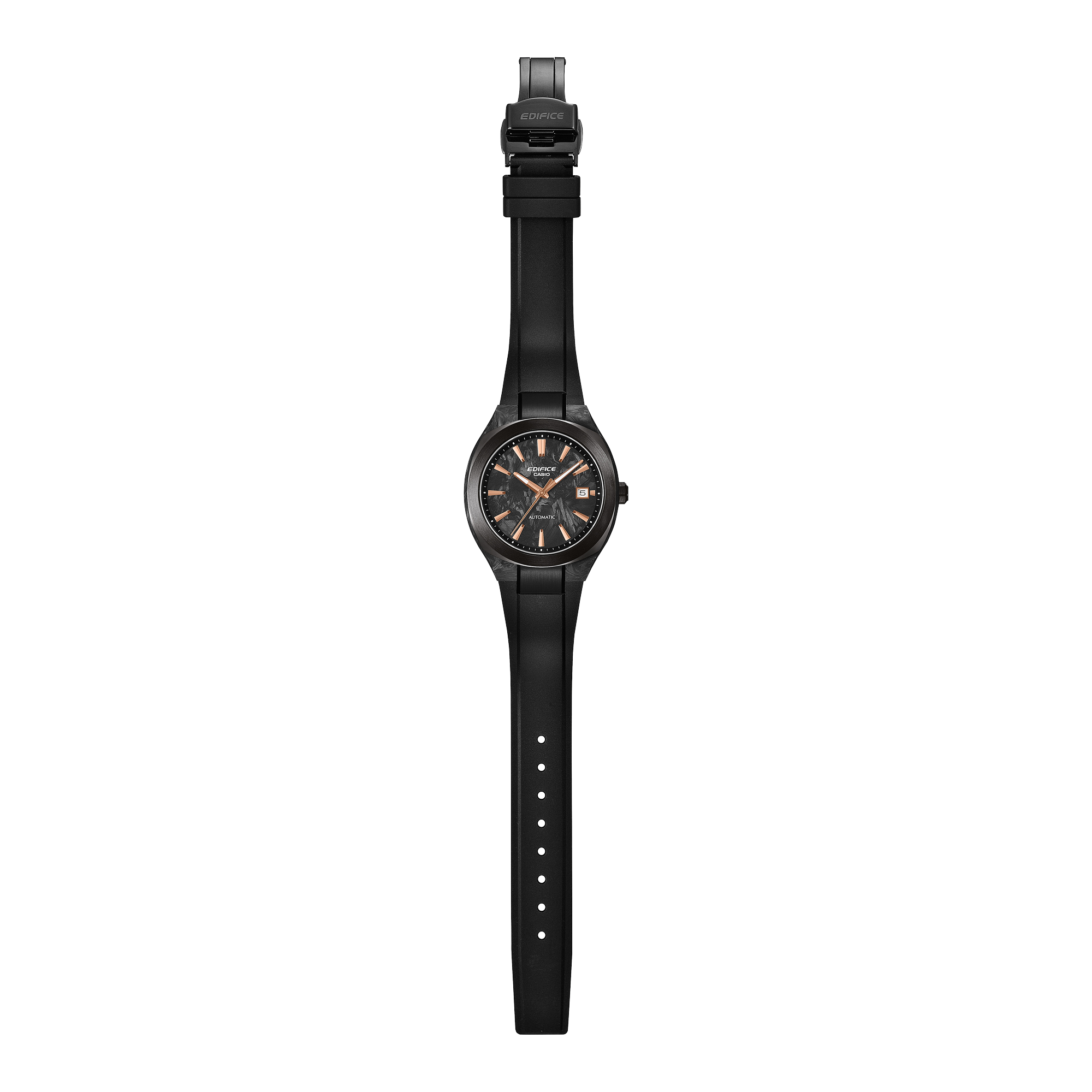 Casio Edifice Automatique - Cadran en Carbone Forgé - Blanc