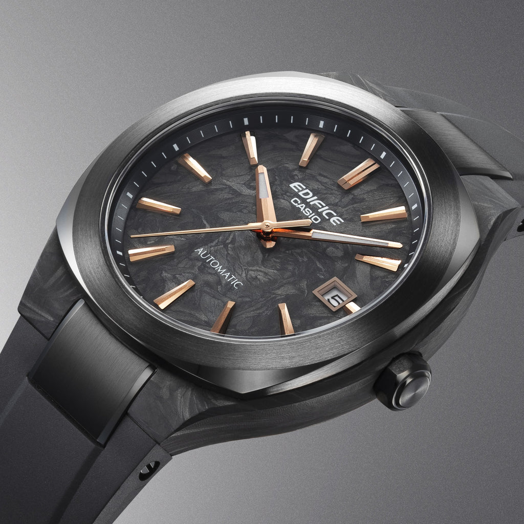 Casio Edifice Automatique - Cadran en Carbone Forgé - Blanc