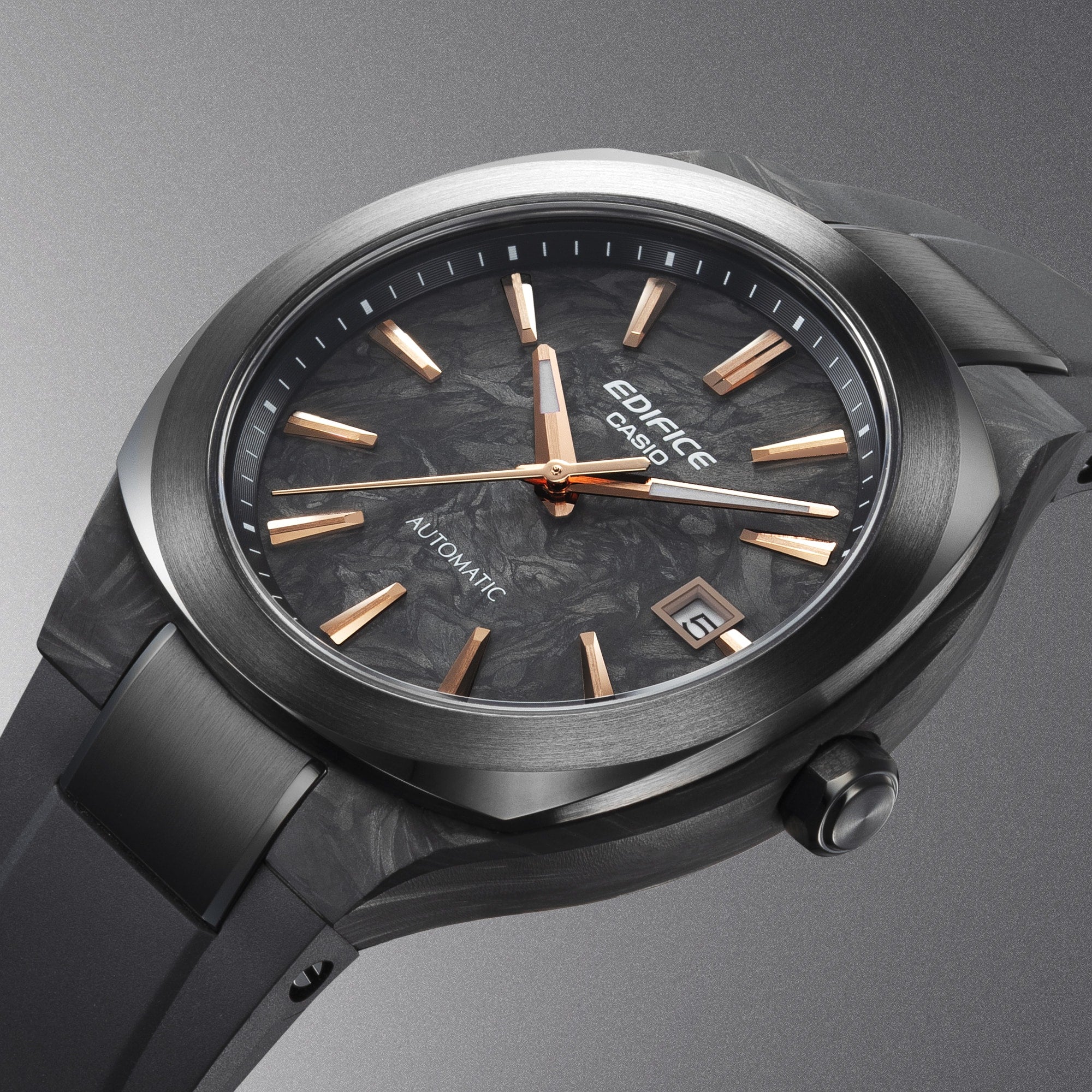 Casio Edifice Automatique - Cadran en Carbone Forgé - Blanc