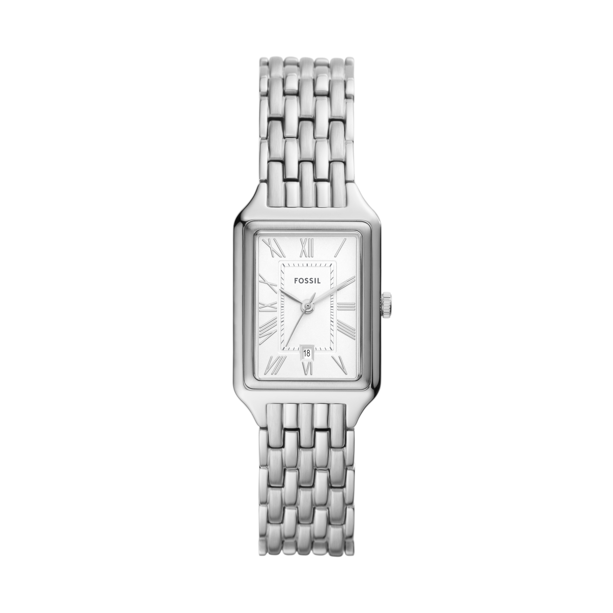 Fossil Raquel - 23mm Silver-Tone (ES5221) front view