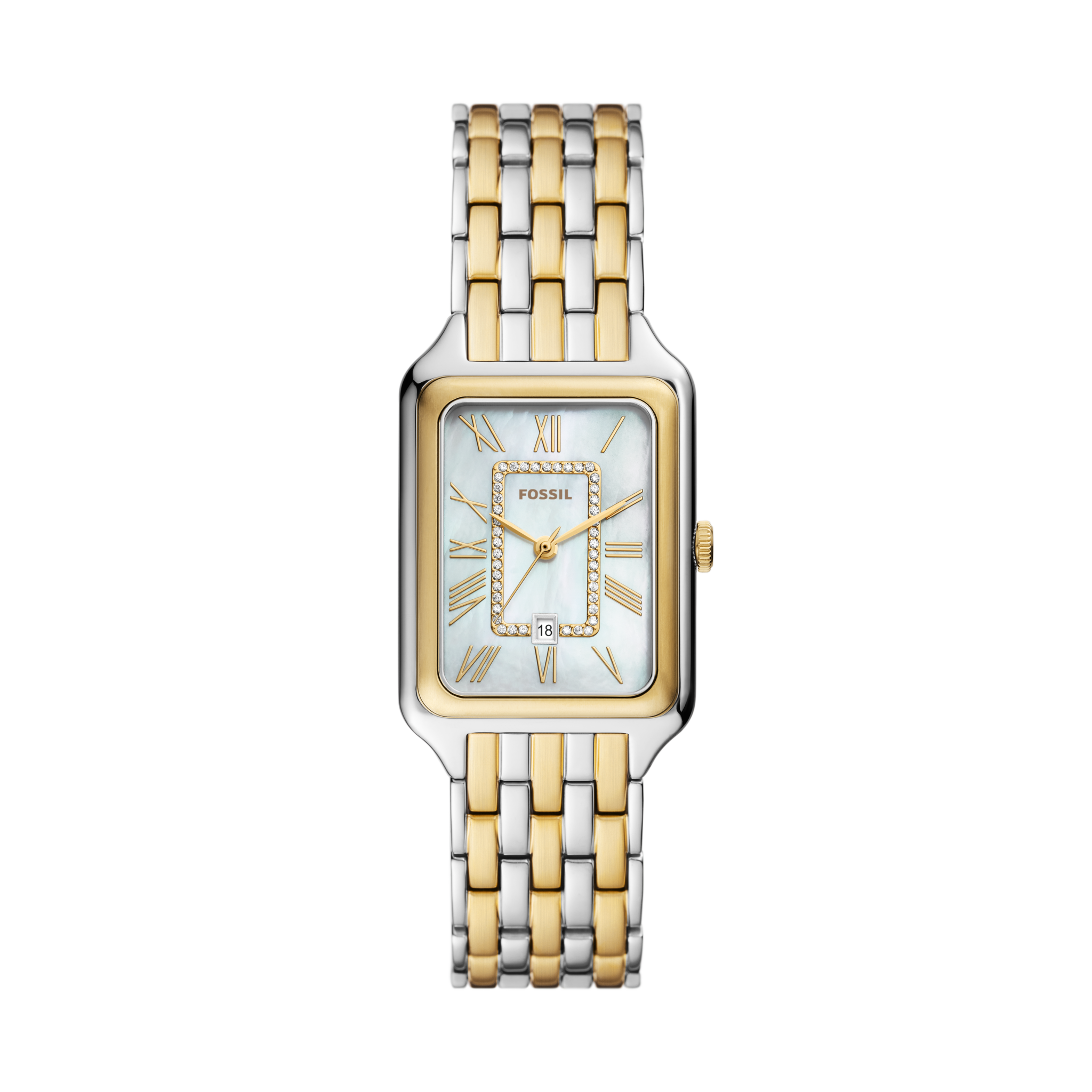 Fossil Raquel - 26mm Two-Tone Mother-of-Pearl (ES5305) front view