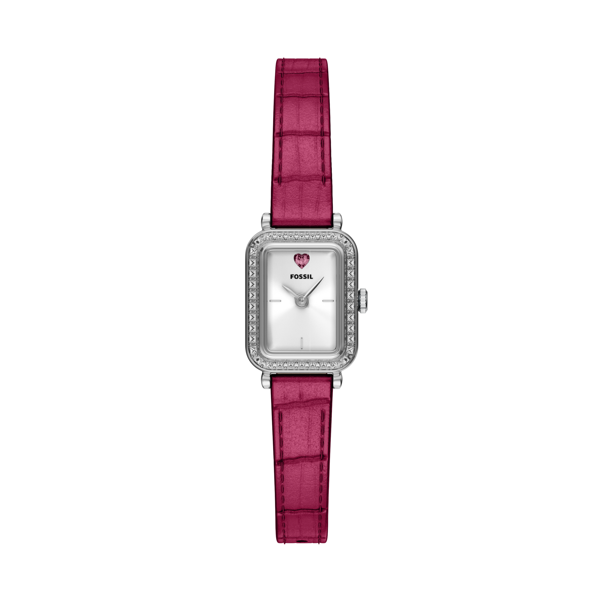 Fossil Raquel Mini - 18mm Pink Leather (ES5466) front view