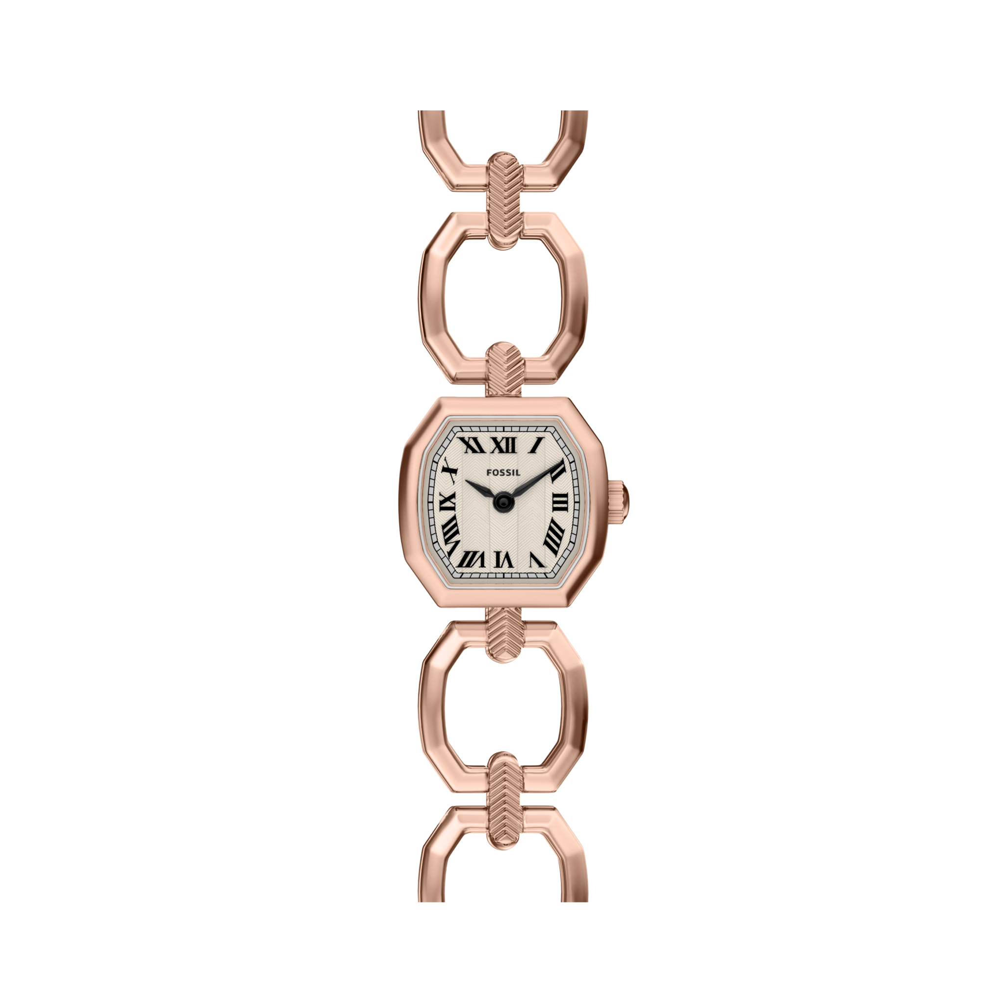 Fossil Harlow Mini - 20mm Rose Gold-Tone (ES5484) front view