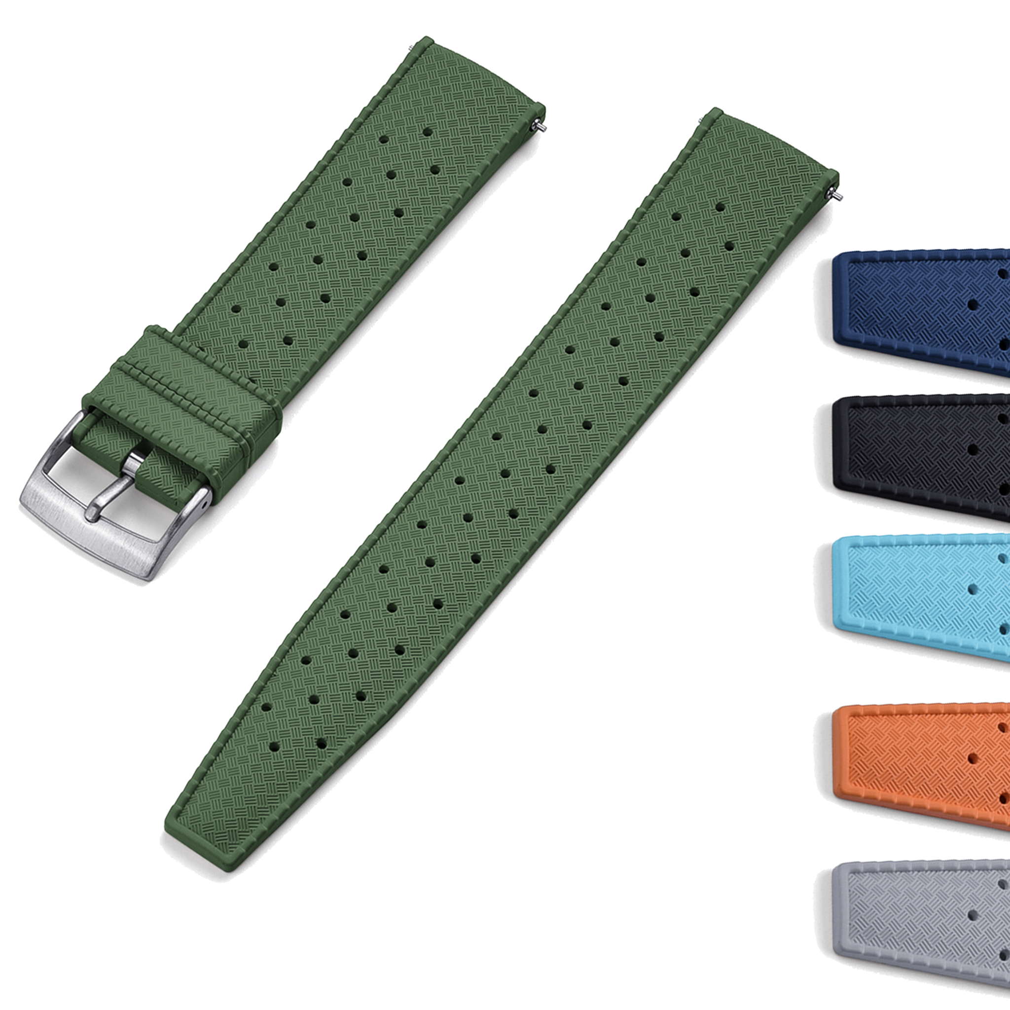 Halifax Watch Bands - Classic Tropic FKM Rubber Strap