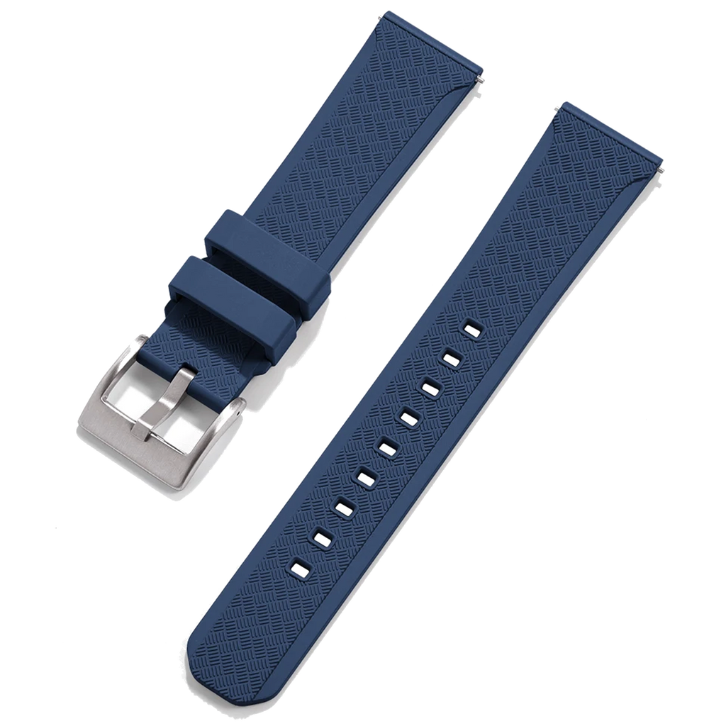 Halifax Watch Bands - Herringbone Textured FKM Rubber Strap