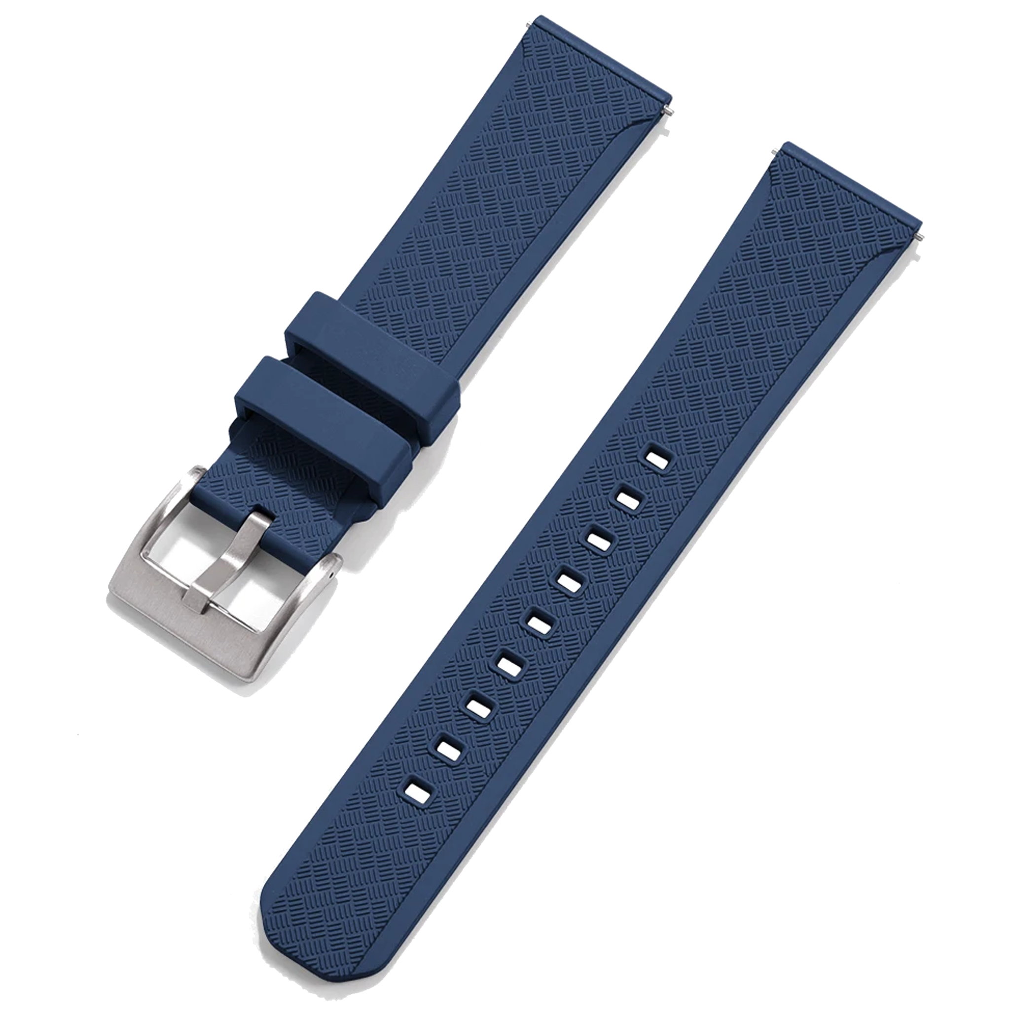 Halifax Watch Bands - Herringbone Textured FKM Rubber Strap