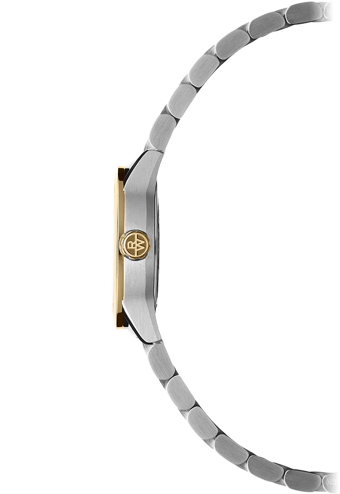 Raymond Weil Watch - FREELANCER 29 mm Two-tone, white mother-of-pearl, set with 12 diamonds