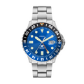 Fossil Blue GMT - 46mm Stainless Steel (FS5991) front view