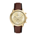 Fossil Neutra Chronograph - 44mm Brown Leather (FS6113) front view