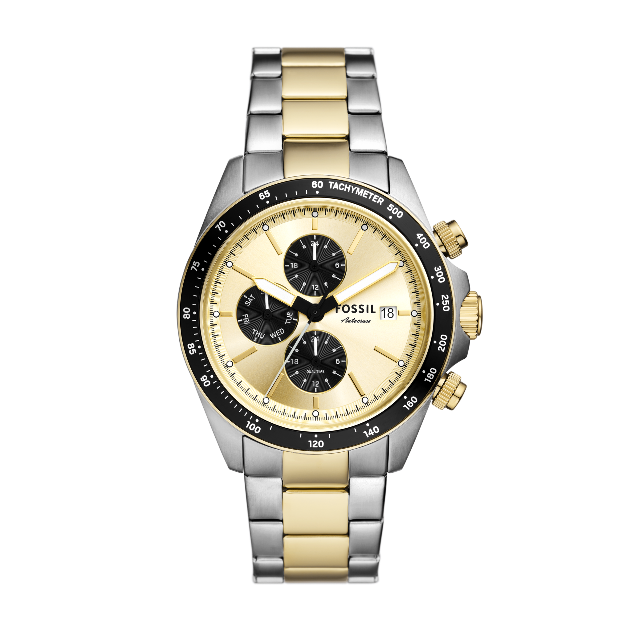 Fossil Autocross Multifunction - 42mm Two-Tone (FS6126) front view