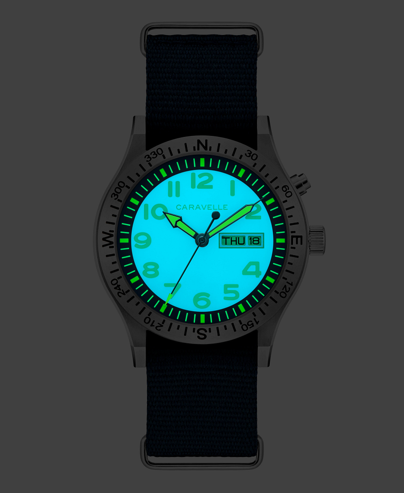 Caravelle Watch - Field Light Up 43C126