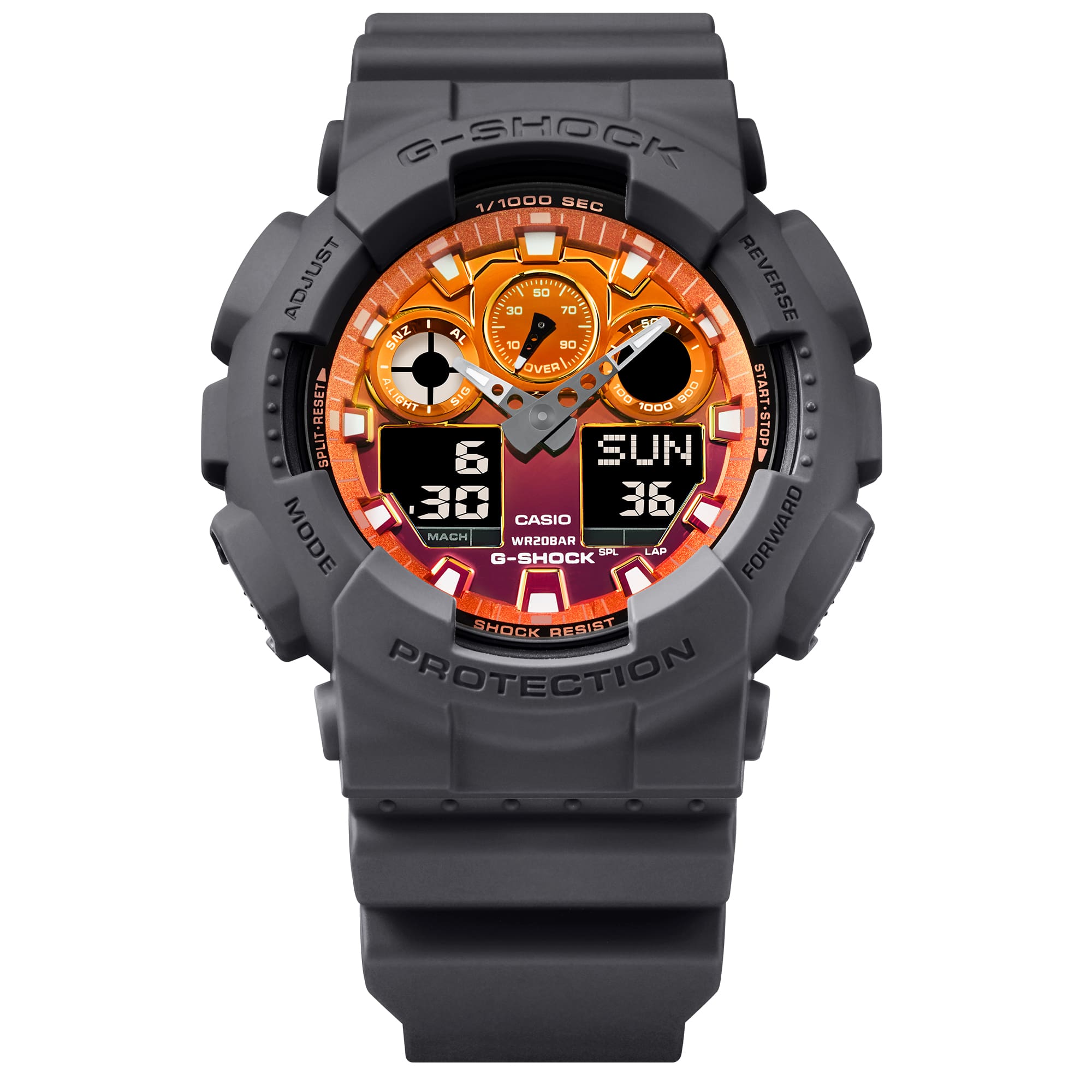 Casio G-Shock -  Ani/Digi - GA100FL-8A