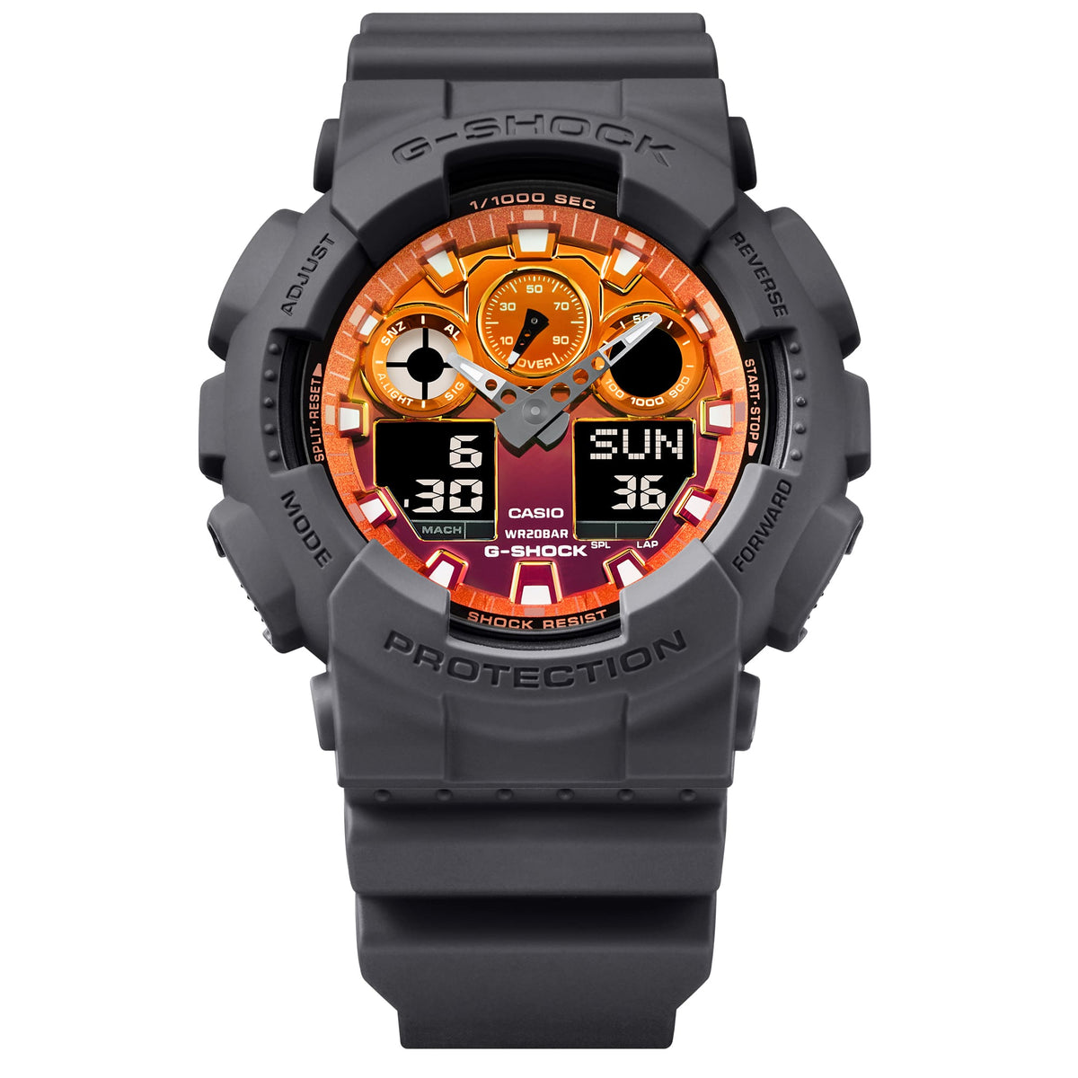 Casio G-Shock -  GA100 Series - Glowing Flames