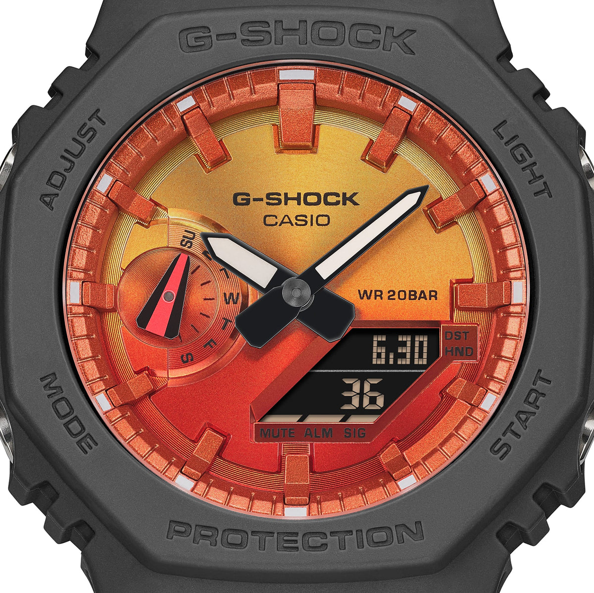 Casio G-Shock -  GA2100 Series - Glowing Flame