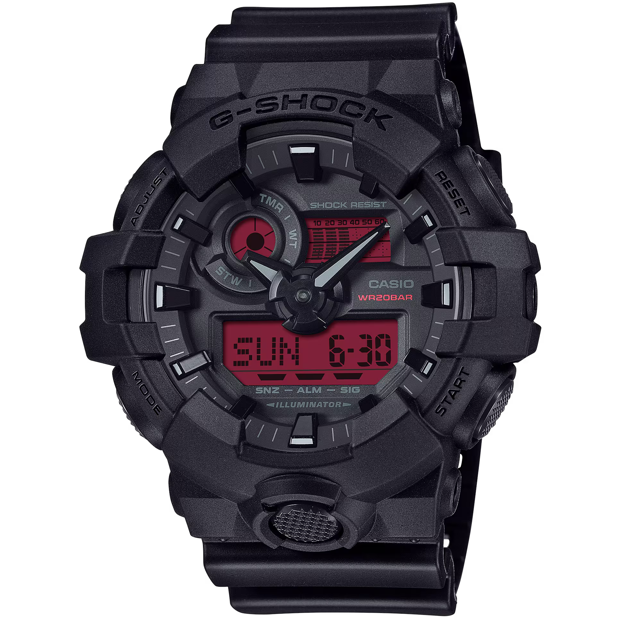 Casio G-Shock - Ani/Digi - Cadran camouflage orange