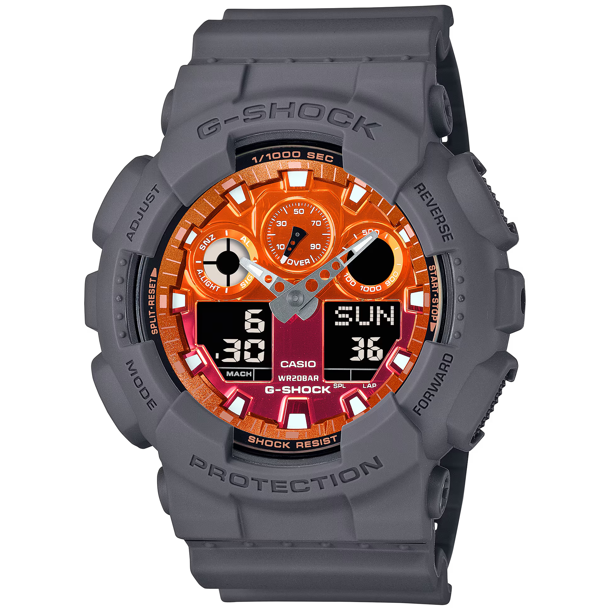 Casio G-Shock -  Ani/Digi - GA100FL-8A