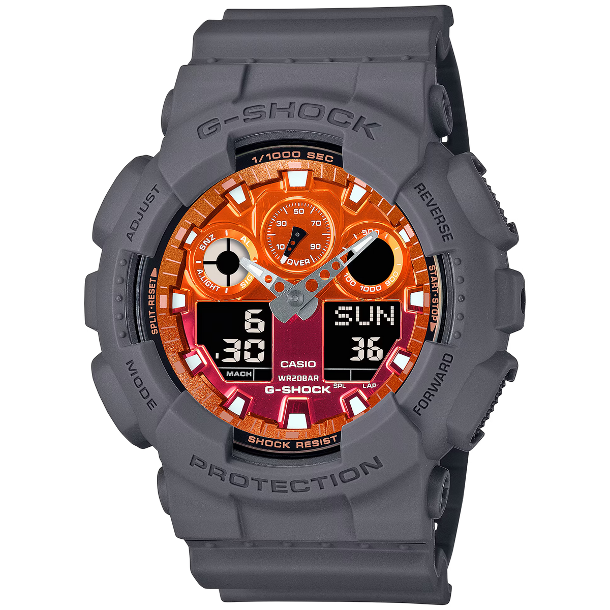 Casio G-Shock -  GA100 Series - Glowing Flames