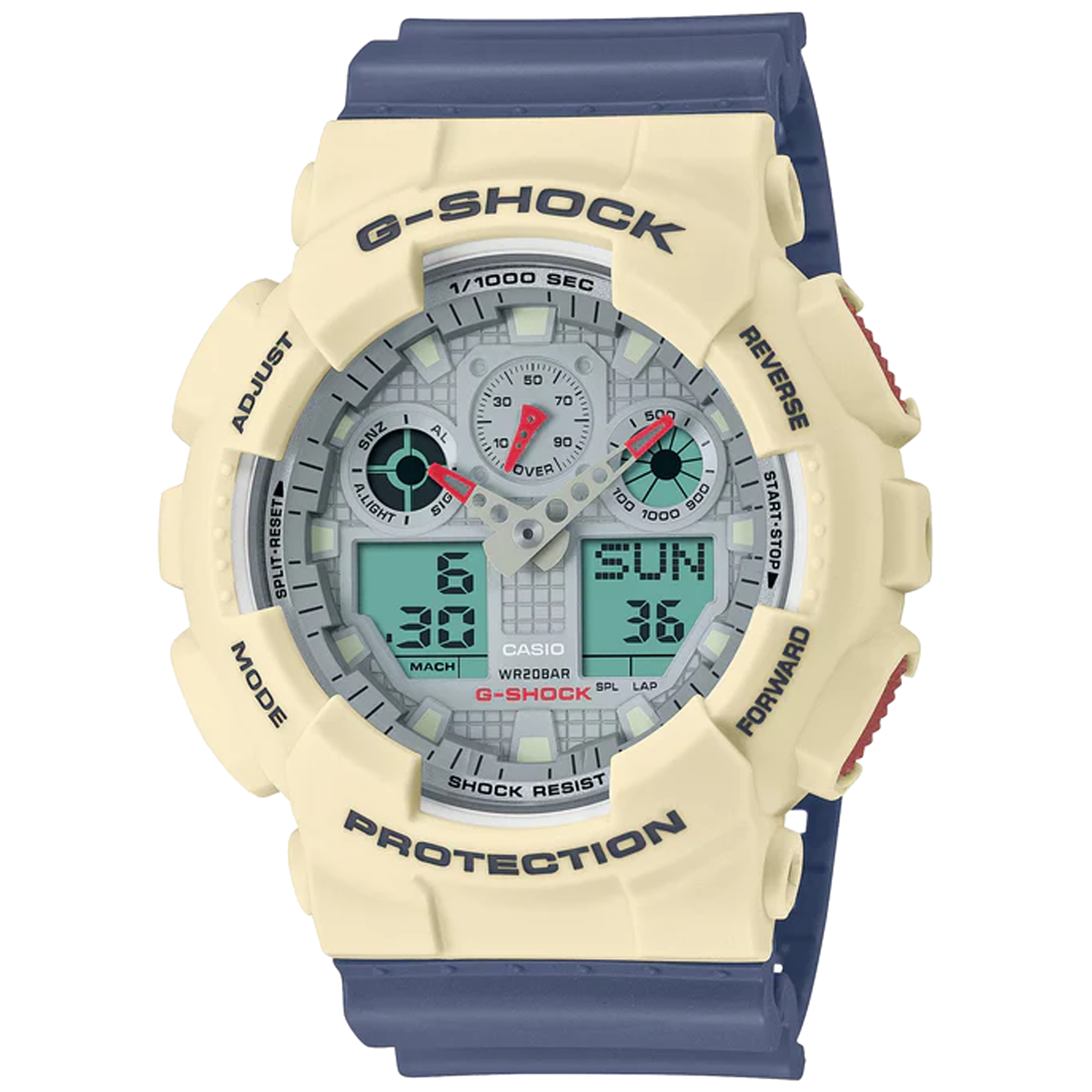Casio G-Shock -  Ani/Digi - GA100PC-7A2