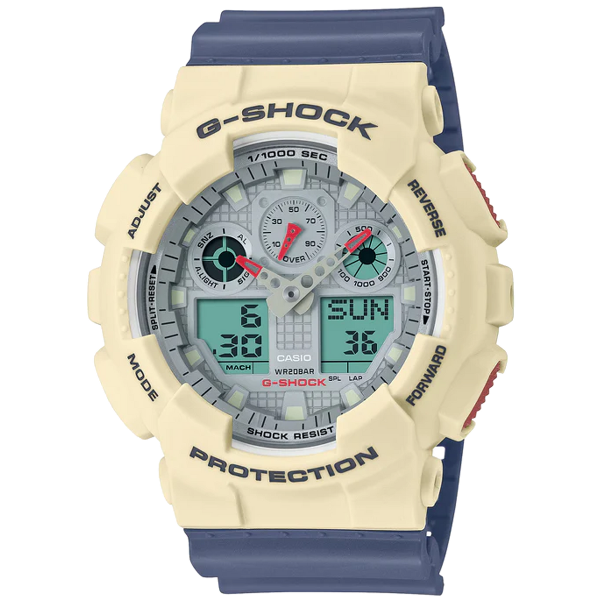 Casio G Shock Ani Digi GA100PC 7A2