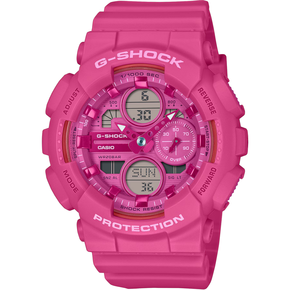 Casio G-Shock Série S - Série GMAS140 - Rose puissant