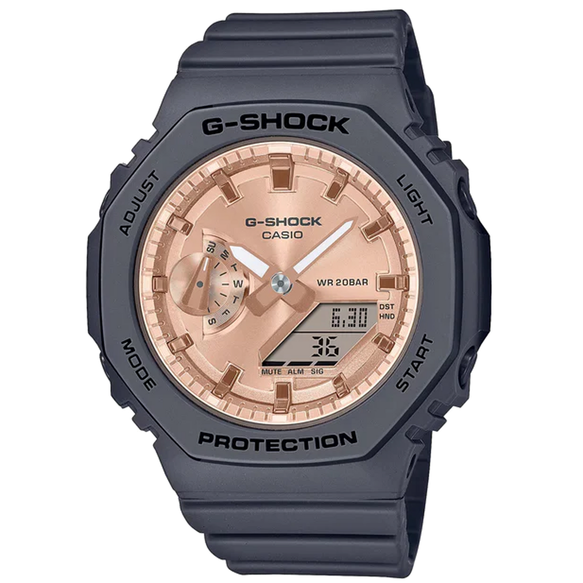 Casio G-Shock -  GMAS2100 Series - Black &amp; Pink Gold