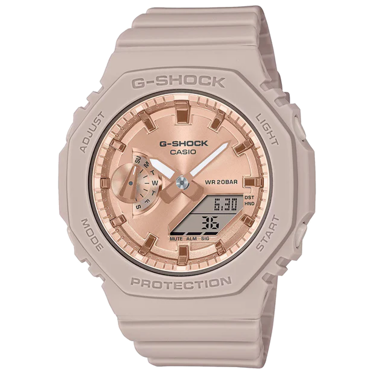 Casio G-Shock -  GMAS2100 Series - Beige &amp; Pink Gold