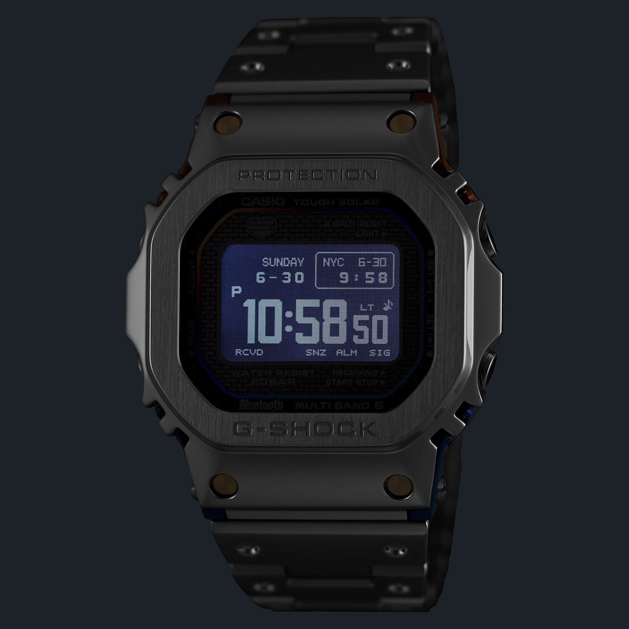 Casio G-Shock - Série Full Metal 5000 - Accent vert