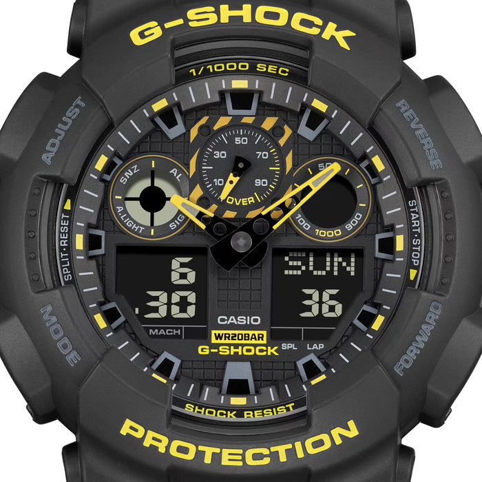 Casio G-Shock -  GA100 Series - Black &amp; yellow