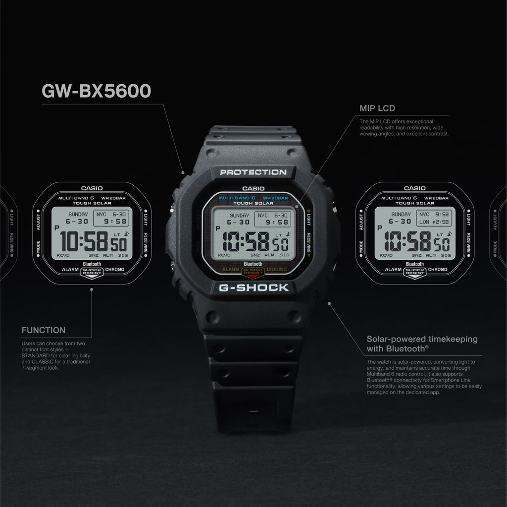 Casio G-Shock - GW-BX5600-1 - Positive MIP Display