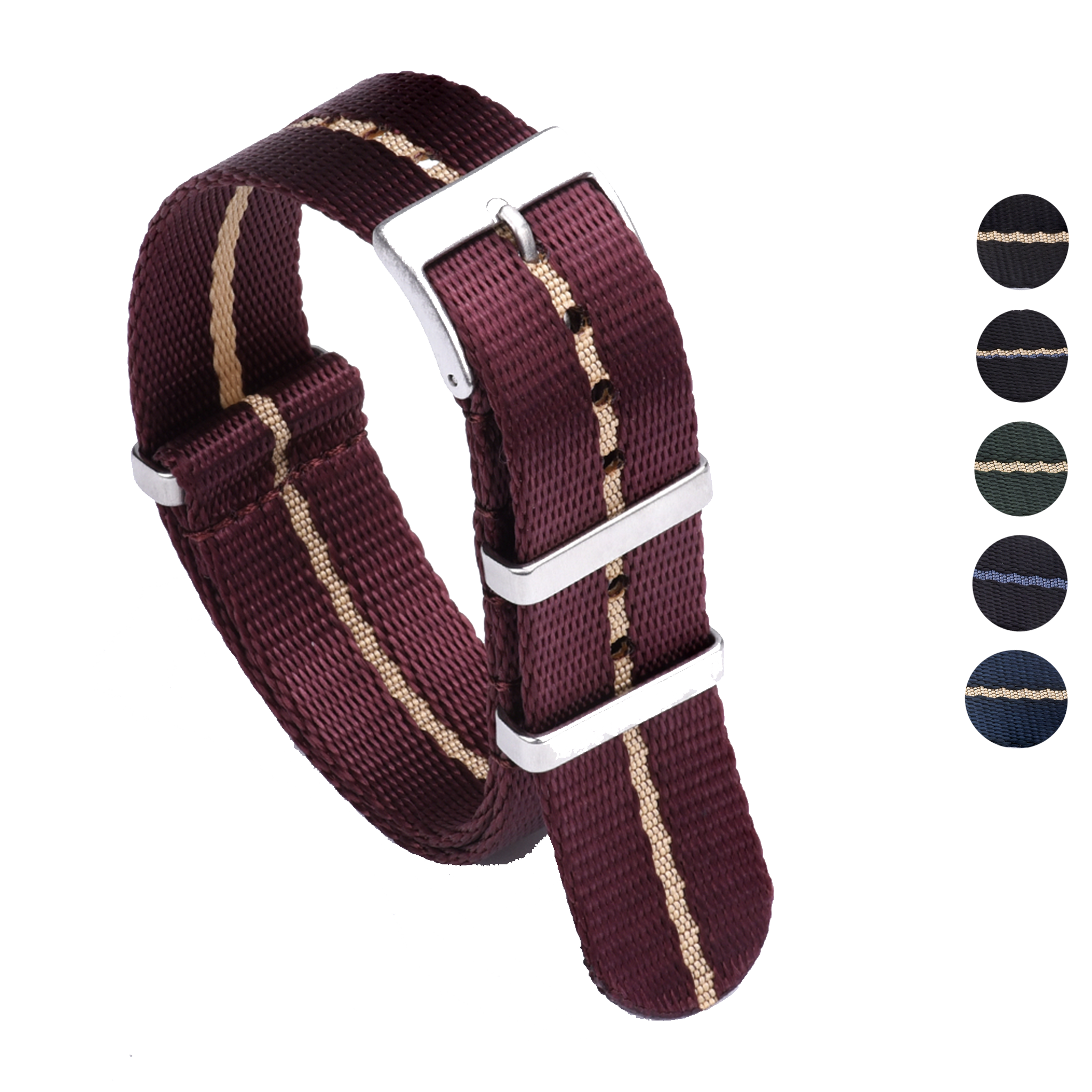 Halifax Watch Bands - Seat Belt Luxury NATO Strap