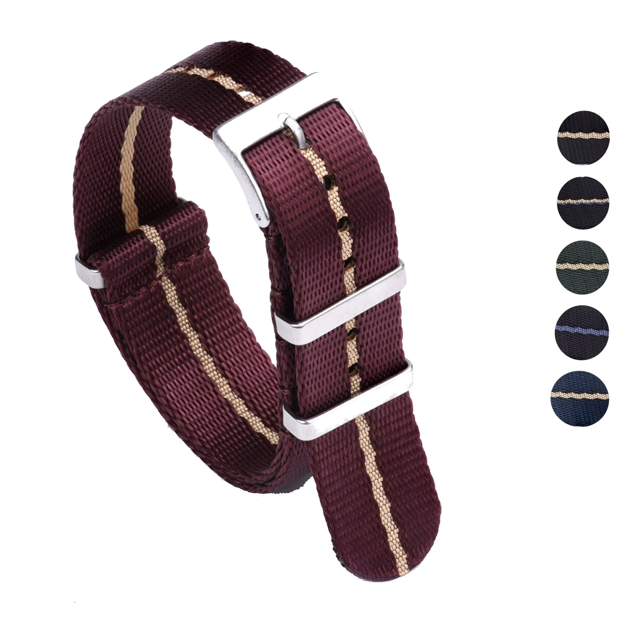 Halifax Watch Bands - Seat Belt Luxury NATO Strap