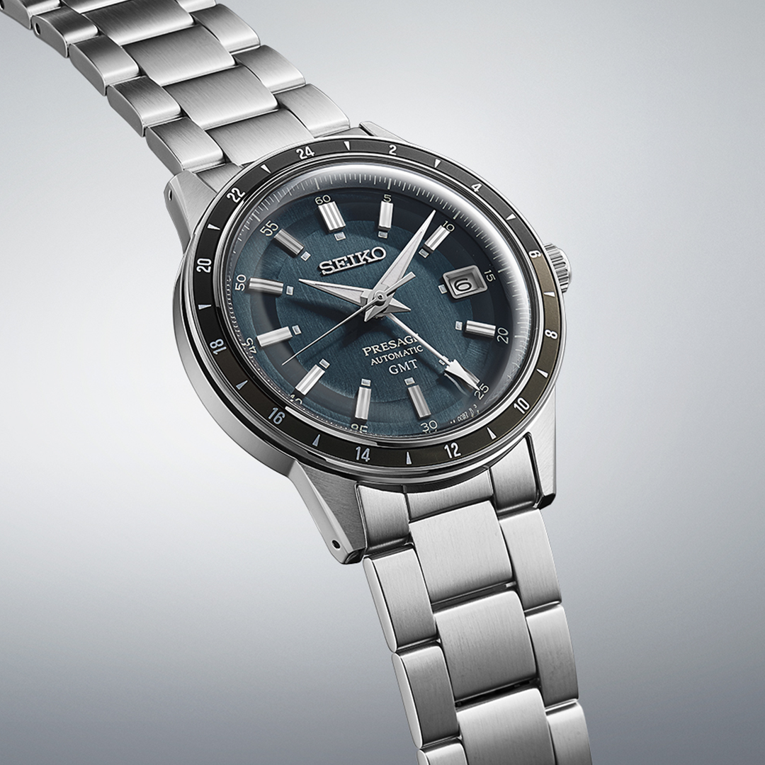 Seiko Presage - Style60s GMT Petrol Blue SSK009J1