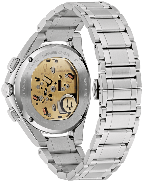 Bulova - Men's Curv Chronograph Watch - Green Dial 96A197