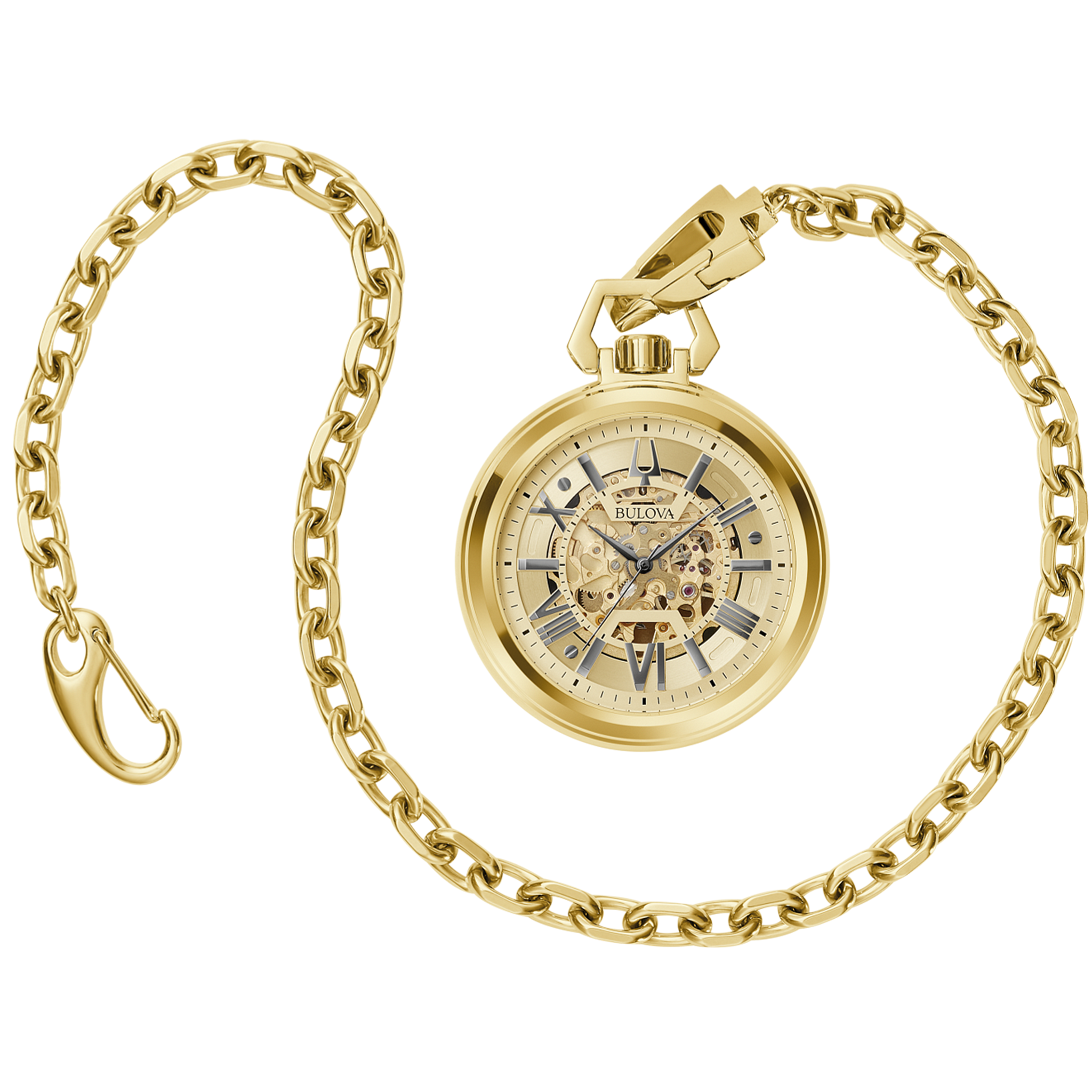 Bulova Pocket Watch - Sutton Automatic - Gold 97A178