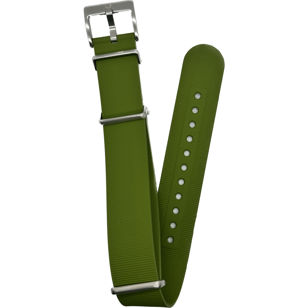 Halifax Watch Bands - Convertible NATO FKM Rubber Watch Band
