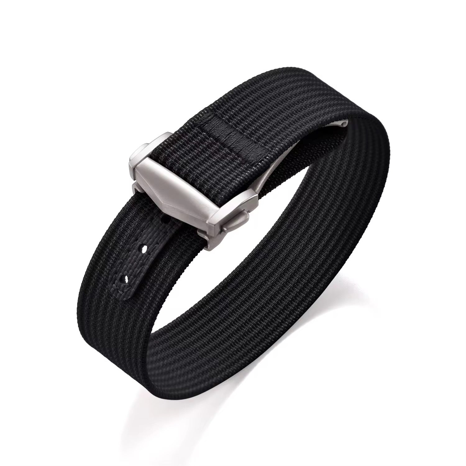 Single-Pass NATO Watch Strap with Deployant Clasp Halifax Watch Bands