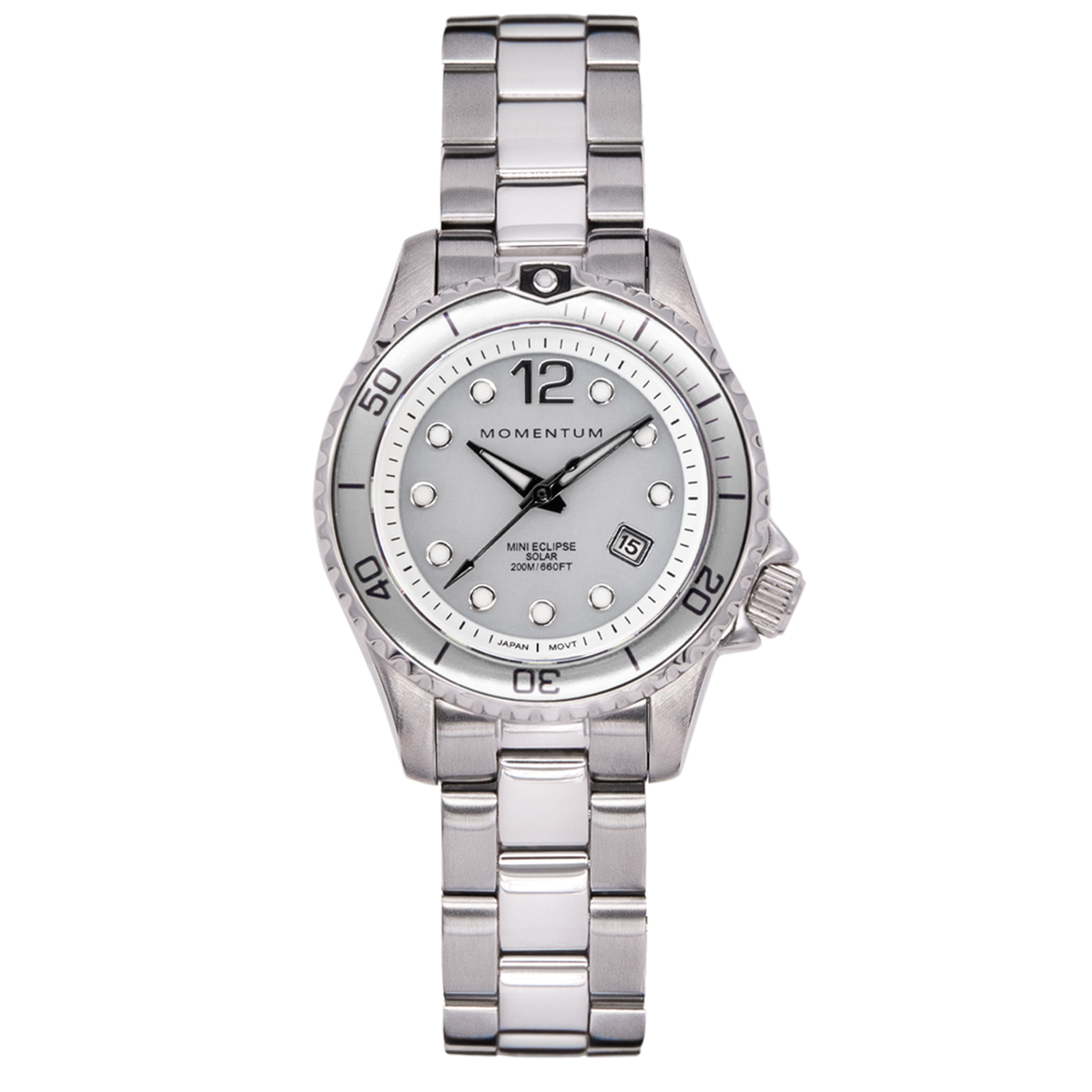 Momentum Mini Eclipse Solar - Silver Bezel