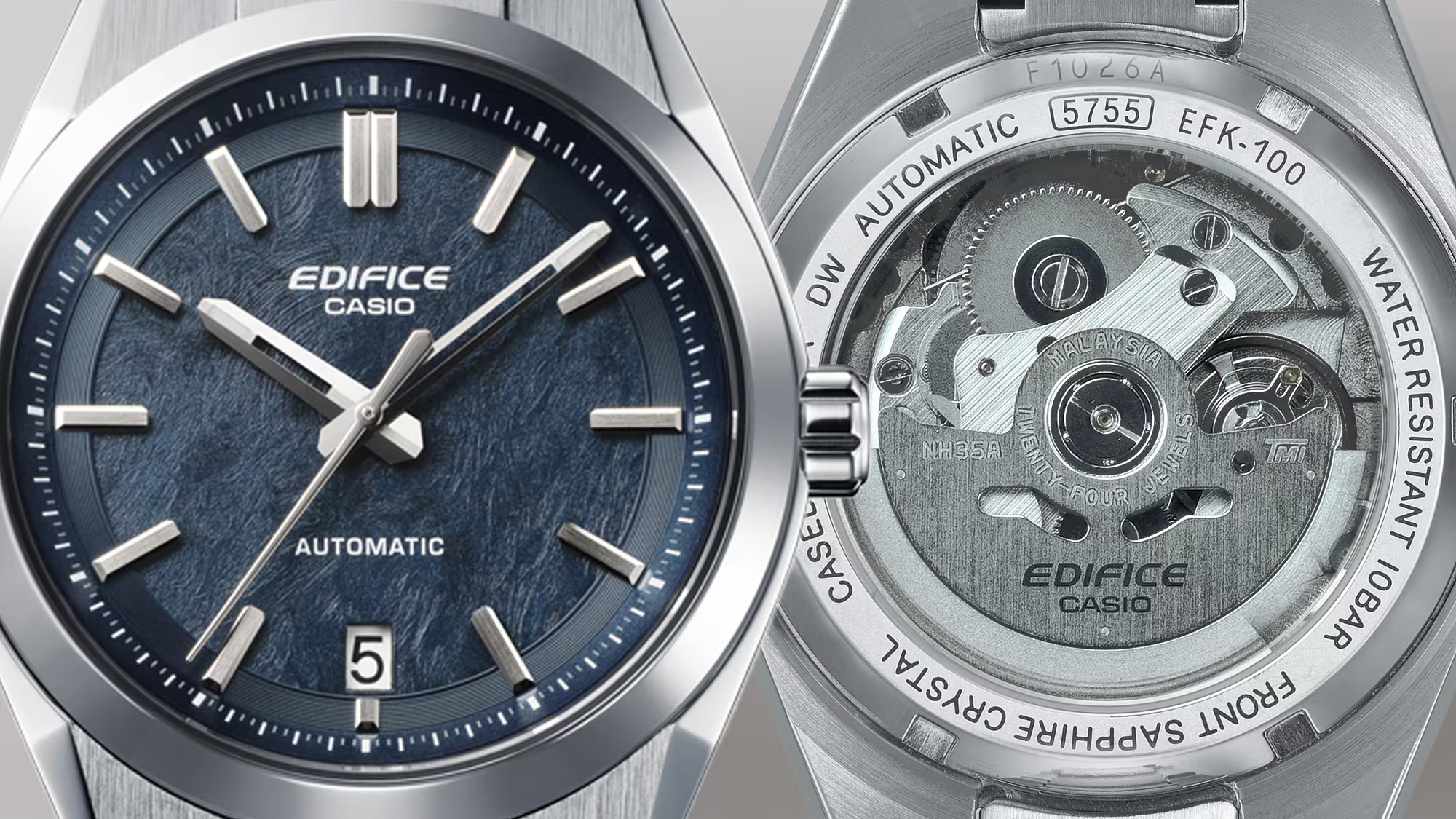 Casio Ediface Automatic - Forged Carbon Dial - Blue