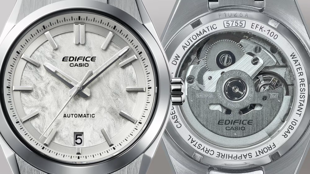 Casio Ediface Automatic - Forged Carbon Dial - White