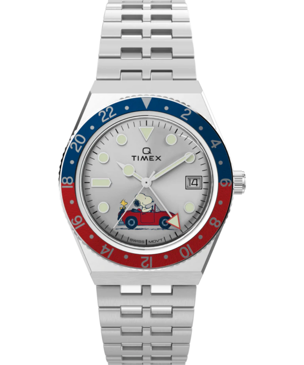 Timex x Peanuts® Q Timex® GMT