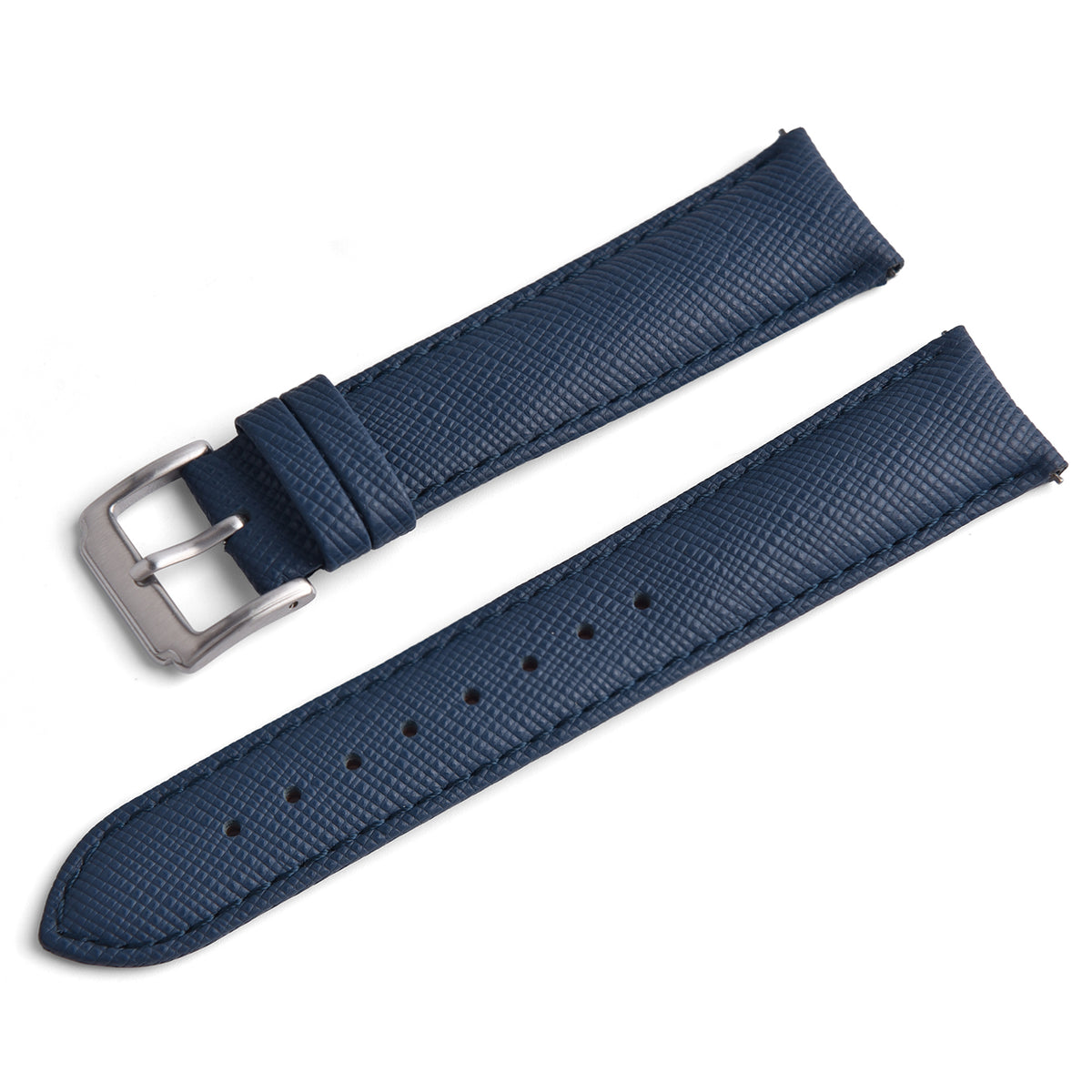 Halifax Watch Bands - Contour Luxe Saffiano Leather Strap