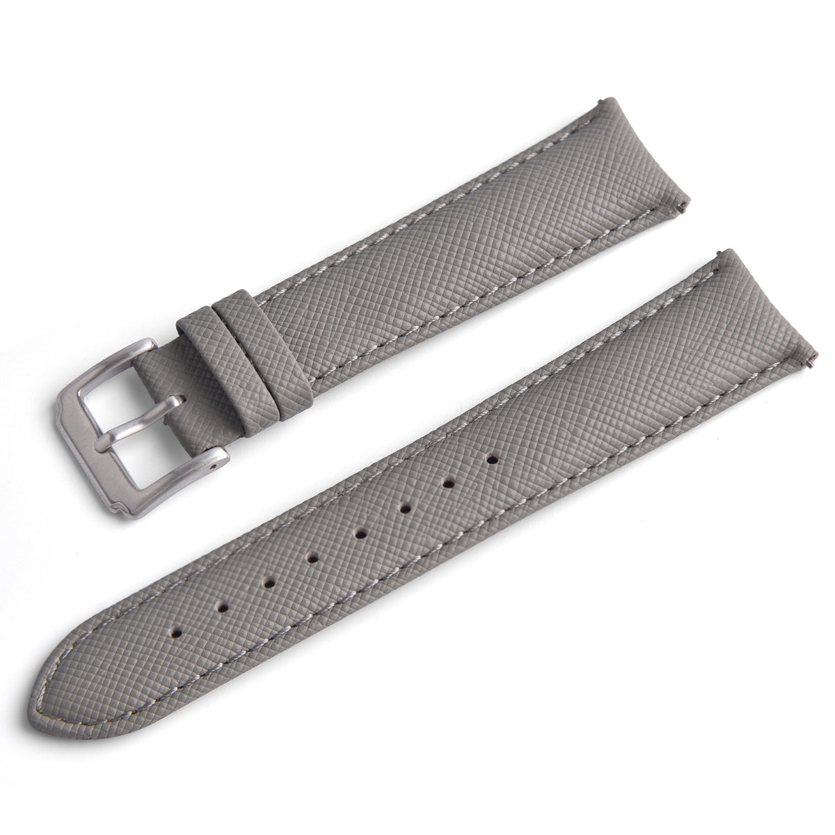 Halifax Watch Bands - Contour Luxe Saffiano Leather Strap