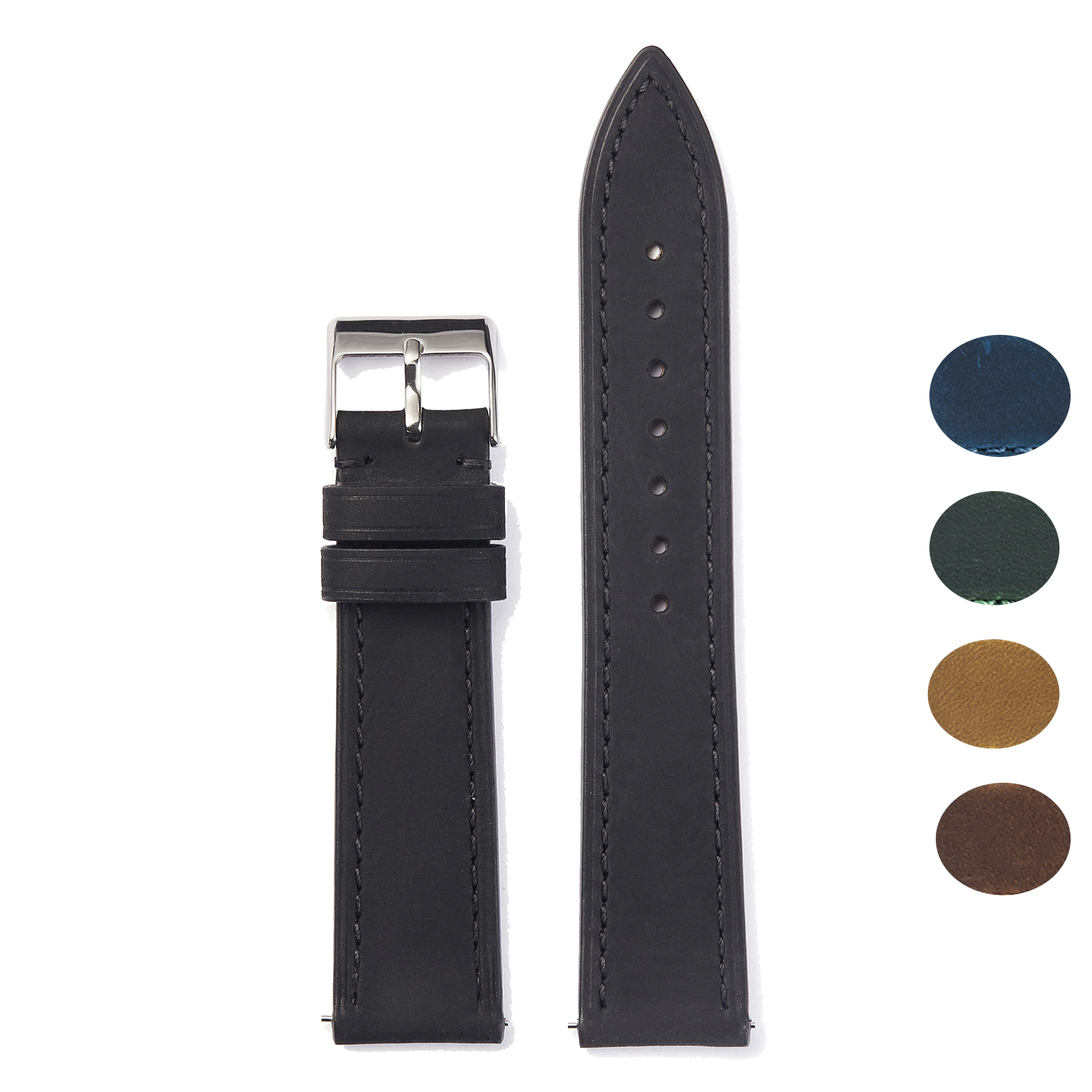 Wholesale Sales Leather 12 mm Watch Strap 0803_breed_K0010665