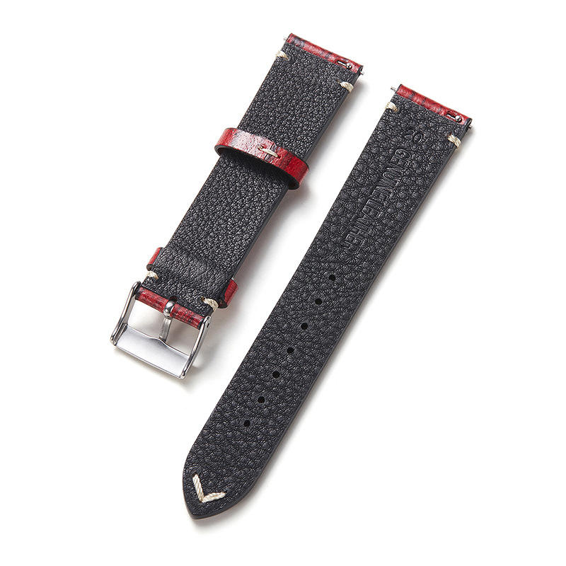 Halifax Watch Bands - Vintage Woodgrain Leather