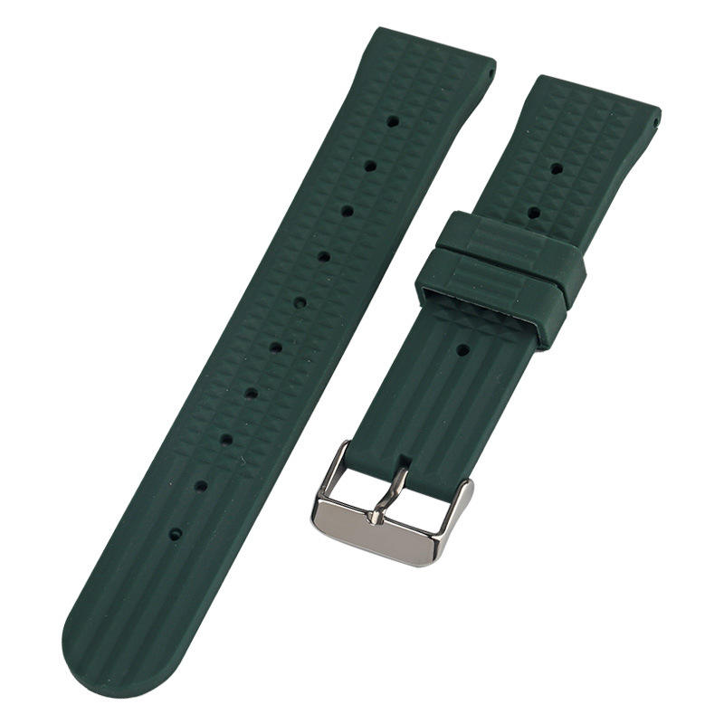 Halifax Watch Bands - Seiko Style Waffle Silicone Band