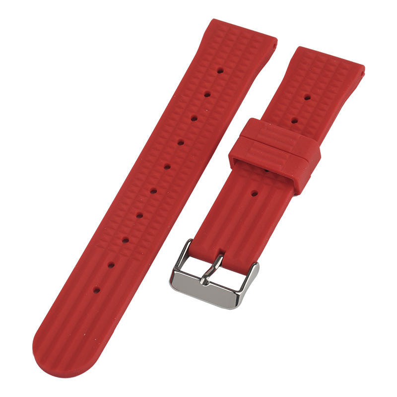 Halifax Watch Bands - Seiko Style Waffle Silicone Band