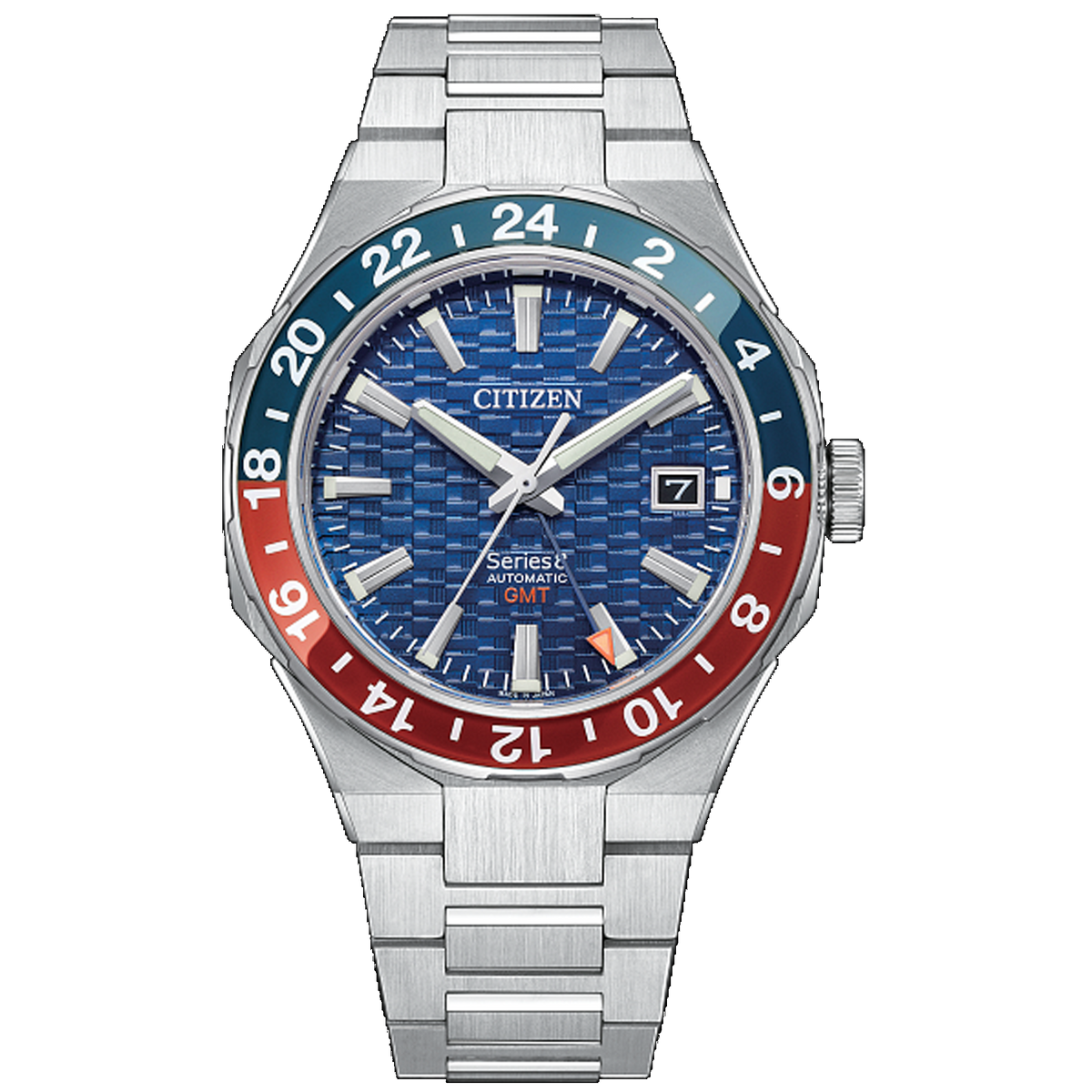 Citizen Série 8 - 880 GMT Automatique - Cadran Bleu 