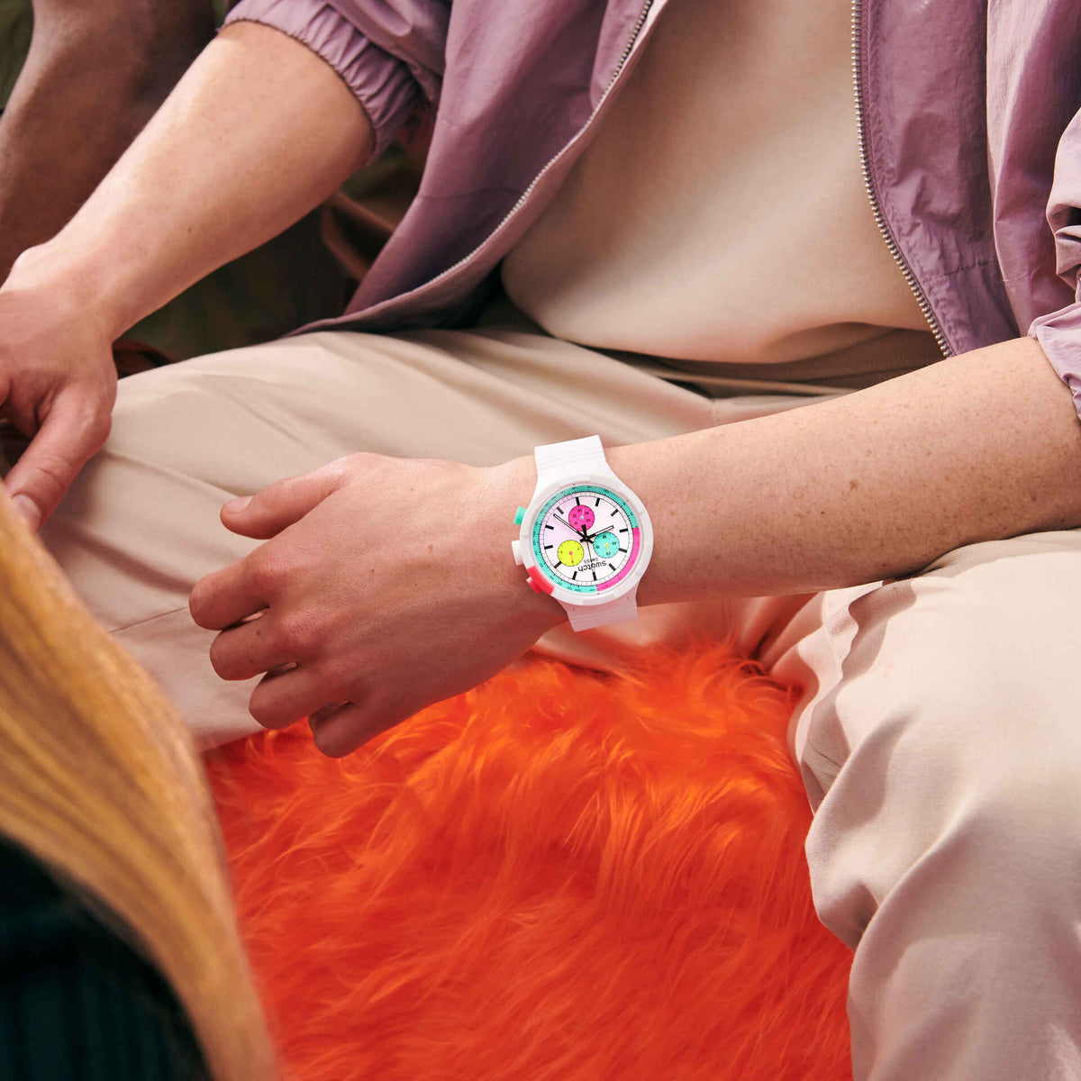 Swatch Watch Big Bold Chrono 47mm - The Purity of Neon