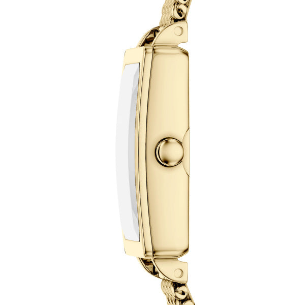 Skagen Hagen Micro - 16mm Gold-Tone Teal Mother-of-Pearl